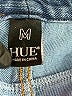 Hue Solid Blue Jeggings Size M - photo 7