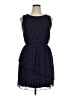 En Focus Studio 100% Polyester Polka Dots Blue Casual Dress Size 14 - photo 1