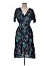 ModCloth 100% Rayon Tropical Blue Casual Dress Size M - photo 1