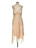 Fashion Bug 100% Polyester Tan Cocktail Dress Size L - photo 1