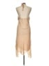 Fashion Bug 100% Polyester Tan Cocktail Dress Size L - photo 2