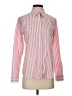 Lands' End 100% Cotton Stripes Pink Long Sleeve Button-Down Shirt Size 4 - photo 1