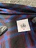 CAbi 100% Rayon Plaid Black Long Sleeve Button-Down Shirt Size M - photo 7