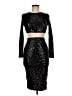 Missguided Black Cocktail Dress Size 8 - photo 1