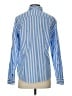 Lands' End 100% Cotton Stripes Blue Long Sleeve Button-Down Shirt Size 4 - photo 2