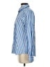 Lands' End 100% Cotton Stripes Blue Long Sleeve Button-Down Shirt Size 4 - photo 5