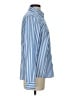 Lands' End 100% Cotton Stripes Blue Long Sleeve Button-Down Shirt Size 4 - photo 4