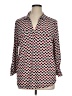 Jones New York Hearts Red 3/4 Sleeve Blouse Size XL - photo 1