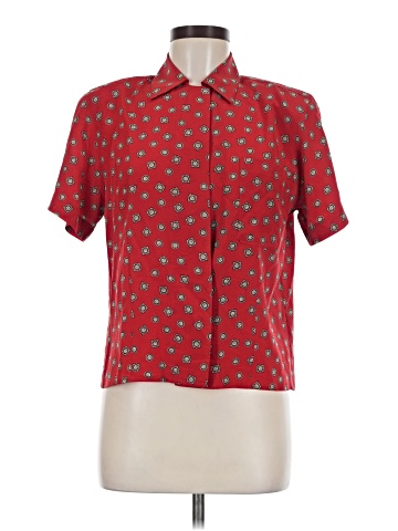 Jones New York Short Sleeve Silk Top (view 1)