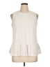 MICHAEL Michael Kors Ivory Sleeveless Blouse Size XL - photo 1