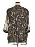 Alberto Makali 100% Polyester Paisley Gray Long Sleeve Blouse Size XL - photo 2