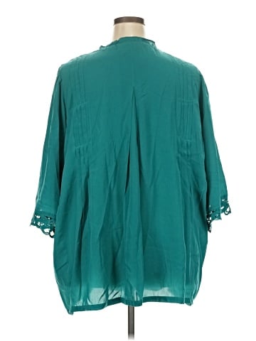 Roaman's 3/4 Sleeve Blouse (view 2)