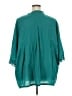Roaman's 100% Polyester Teal 3/4 Sleeve Blouse Size 24w - photo 2