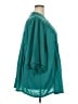 Roaman's 100% Polyester Teal 3/4 Sleeve Blouse Size 24w - photo 4