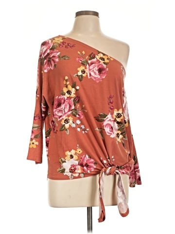 White Birch 3/4 Sleeve Blouse (view 1)