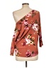 White Birch Brown 3/4 Sleeve Blouse Size M - photo 2