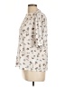 Emily Daniels Floral Ivory 3/4 Sleeve Blouse Size L - photo 5