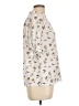 Emily Daniels Floral Ivory 3/4 Sleeve Blouse Size L - photo 4