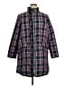 Talbots 100% Polyester Plaid Blue Coat Size 1X - photo 1