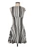 Express Stripes Gray Casual Dress Size S - photo 1