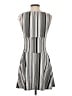 Express Stripes Gray Casual Dress Size S - photo 2