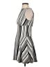 Express Stripes Gray Casual Dress Size S - photo 5