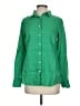 J.Crew 100% Linen Green Long Sleeve Button-Down Shirt Size 4 - photo 1