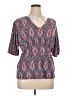 Tommy Hilfiger Gray Short Sleeve Blouse Size XL - photo 1