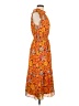 J.Crew 100% Polyester Floral Orange Casual Dress Size M - photo 4