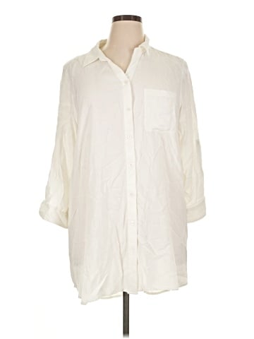 Khakis & Co 3/4 Sleeve Button-Down Shirt (view 1)