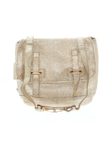 Yves Saint Laurent Crackled Leather Besace Messenger Bag (view 1)