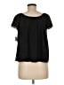 CeCe 100% Polyester Black Short Sleeve Blouse Size M - photo 2