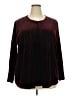 Notations Burgundy Long Sleeve Blouse Size 2X - photo 1