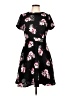 Talbots Floral Black Casual Dress Size 10 Petite - photo 1