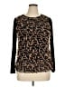 VLT'S By Valentinas Black Long Sleeve Blouse Size XL - photo 1