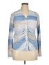 Halogen Blue Long Sleeve Blouse Size XL - photo 1