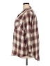 Terra & Sky 100% Viscose Plaid Tan Long Sleeve Button-Down Shirt Size 2X - photo 5