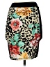 2b bebe Animal Print Black Faux Leather Skirt Size S - photo 2