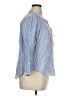 J.Crew Stripes Blue 3/4 Sleeve Button-Down Shirt Size XL - photo 4