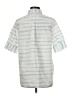 m.i.h Jeans Stripes Silver Short Sleeve Button-Down Shirt Size M - photo 2