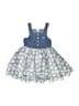 CALVIN KLEIN JEANS 100% Polyester Hearts Blue Dress Size 4T - photo 1
