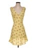 Réalisation 100% Silk Yellow Cocktail Dress Size S - photo 1