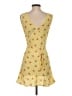 Réalisation 100% Silk Yellow Cocktail Dress Size S - photo 2
