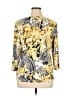 JM Collection Yellow 3/4 Sleeve Blouse Size XL - photo 2