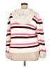 Pol 100% Polyester Stripes Pink Pullover Sweater Size XXL (estimated) - photo 2