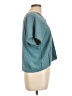 Fun2Fun Teal Short Sleeve Blouse Size L - photo 4