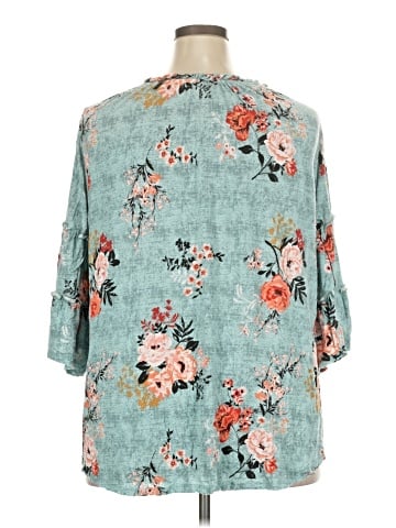 Cato 3/4 Sleeve Blouse (view 2)