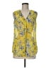 Kut from the Kloth 100% Polyester Yellow Sleeveless Blouse Size M - photo 1