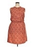 Merona Paisley Orange Casual Dress Size XXL - photo 1