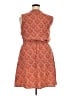 Merona Paisley Orange Casual Dress Size XXL - photo 2